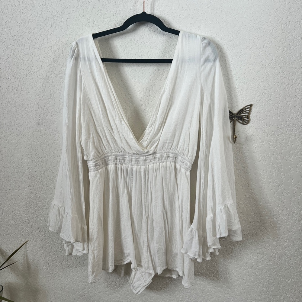 Lulus Mini Romper swim coverup